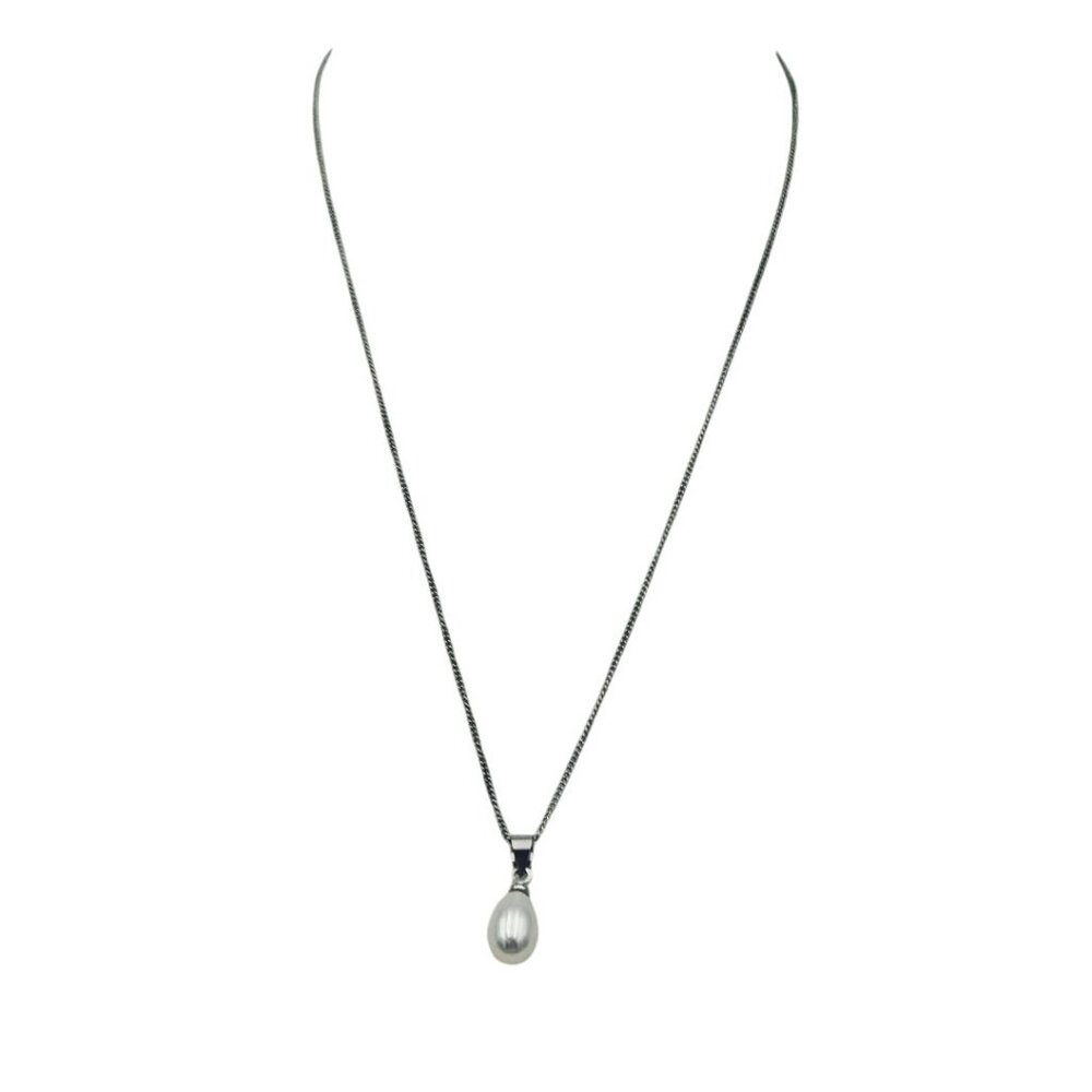 Sterling Silver Cultured Pearl Necklace - Picture 2 of 5